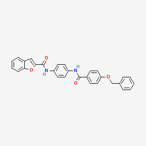 molecular formula C29H22N2O4 B5115830 N-(4-{[4-(benzyloxy)benzoyl]amino}phenyl)-1-benzofuran-2-carboxamide 