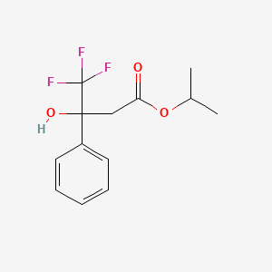 molecular formula C13H15F3O3 B5115841 Propan-2-yl 4,4,4-trifluoro-3-hydroxy-3-phenylbutanoate 