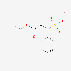 molecular formula C11H13KO5S B5115851 Potassium;3-ethoxy-3-oxo-1-phenylpropane-1-sulfonate 