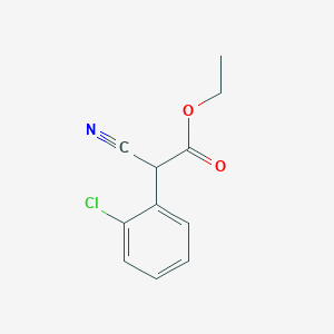 molecular formula C11H10ClNO2 B051159 Ethyl 2-(2-chlorophenyl)-2-cyanoacetate CAS No. 4383-51-1