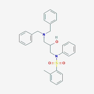 molecular formula C30H32N2O3S B5115938 N-[3-(dibenzylamino)-2-hydroxypropyl]-2-methyl-N-phenylbenzenesulfonamide 