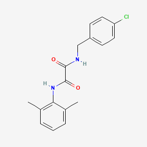 molecular formula C17H17ClN2O2 B5116009 N-[(4-chlorophenyl)methyl]-N'-(2,6-dimethylphenyl)oxamide 