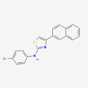 molecular formula C19H13BrN2S B5116052 N-(4-bromophenyl)-4-naphthalen-2-yl-1,3-thiazol-2-amine 
