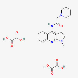 molecular formula C23H28N4O9 B5116200 N-(1-methyl-2,3-dihydropyrrolo[2,3-b]quinolin-4-yl)-2-piperidin-1-ylacetamide;oxalic acid 