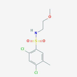 molecular formula C10H13Cl2NO3S B511623 [(2,4-Dichloro-5-methylphenyl)sulfonyl](2-methoxyethyl)amine CAS No. 950229-57-9