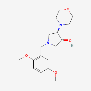 molecular formula C17H26N2O4 B5116281 (3S,4S)-1-[(2,5-dimethoxyphenyl)methyl]-4-morpholin-4-ylpyrrolidin-3-ol 