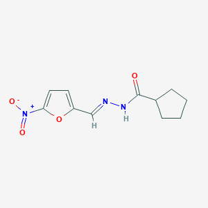 molecular formula C11H13N3O4 B5116367 N'-[(5-nitro-2-furyl)methylene]cyclopentanecarbohydrazide 