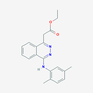 molecular formula C20H21N3O2 B5116439 Ethyl {4-[(2,5-dimethylphenyl)amino]phthalazin-1-yl}acetate 