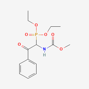 molecular formula C14H20NO6P B5116460 methyl N-[(1S)-1-diethoxyphosphoryl-2-oxo-2-phenylethyl]carbamate 