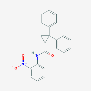 molecular formula C22H18N2O3 B5116564 N-(2-nitrophenyl)-2,2-diphenylcyclopropane-1-carboxamide 