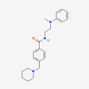 molecular formula C22H29N3O B5116605 N-{2-[METHYL(PHENYL)AMINO]ETHYL}-4-[(PIPERIDIN-1-YL)METHYL]BENZAMIDE 