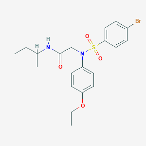 molecular formula C20H25BrN2O4S B5116655 N~2~-[(4-bromophenyl)sulfonyl]-N-butan-2-yl-N~2~-(4-ethoxyphenyl)glycinamide 