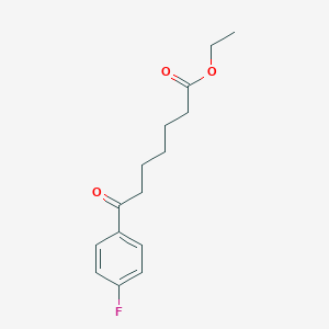molecular formula C15H19FO3 B051174 Ethyl 7-(4-fluorophenyl)-7-oxoheptanoate CAS No. 122115-51-9