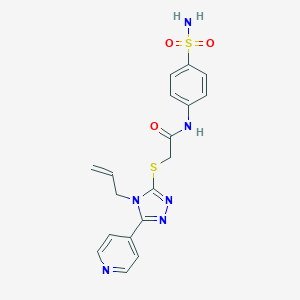 B511781 2-{[4-allyl-5-(4-pyridinyl)-4H-1,2,4-triazol-3-yl]sulfanyl}-N-[4-(aminosulfonyl)phenyl]acetamide CAS No. 501106-03-2