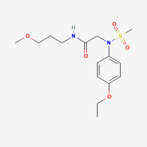 N~2~-(4-ethoxyphenyl)-N~1~-(3-methoxypropyl)-N~2~-(methylsulfonyl)glycinamide