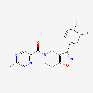 3-(3,4-difluorophenyl)-5-[(5-methyl-2-pyrazinyl)carbonyl]-4,5,6,7-tetrahydroisoxazolo[4,5-c]pyridine