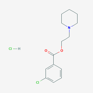 2-(1-piperidinyl)ethyl 3-chlorobenzoate hydrochloride