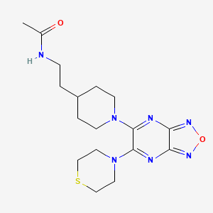 N-(2-{1-[6-(4-thiomorpholinyl)[1,2,5]oxadiazolo[3,4-b]pyrazin-5-yl]-4-piperidinyl}ethyl)acetamide