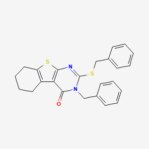 3-benzyl-2-(benzylthio)-5,6,7,8-tetrahydro[1]benzothieno[2,3-d]pyrimidin-4(3H)-one