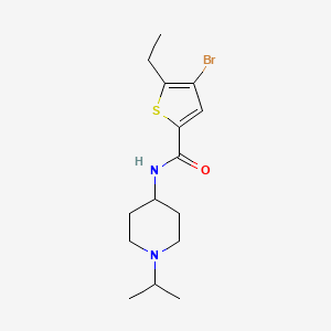 4-bromo-5-ethyl-N-(1-isopropyl-4-piperidinyl)-2-thiophenecarboxamide