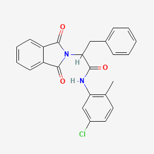 N-(5-chloro-2-methylphenyl)-2-(1,3-dioxo-1,3-dihydro-2H-isoindol-2-yl)-3-phenylpropanamide