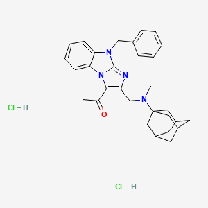 1-(2-{[1-adamantyl(methyl)amino]methyl}-9-benzyl-9H-imidazo[1,2-a]benzimidazol-3-yl)ethanone dihydrochloride