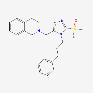 2-{[2-(methylsulfonyl)-1-(3-phenylpropyl)-1H-imidazol-5-yl]methyl}-1,2,3,4-tetrahydroisoquinoline