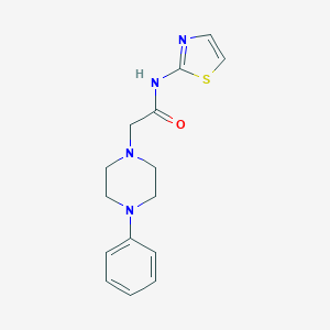 2-(4-phenyl-1-piperazinyl)-N-(1,3-thiazol-2-yl)acetamide