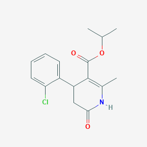 isopropyl 4-(2-chlorophenyl)-2-methyl-6-oxo-1,4,5,6-tetrahydro-3-pyridinecarboxylate