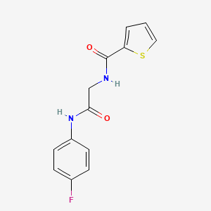 N-{2-[(4-fluorophenyl)amino]-2-oxoethyl}-2-thiophenecarboxamide