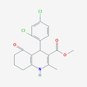 molecular formula C18H17Cl2NO3 B5118157 Methyl 4-(2,4-dichlorophenyl)-2-methyl-5-oxo-1,4,5,6,7,8-hexahydroquinoline-3-carboxylate 
