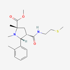 molecular formula C19H28N2O3S B5118163 methyl (2S,4S,5R)-1,2-dimethyl-5-(2-methylphenyl)-4-(2-methylsulfanylethylcarbamoyl)pyrrolidine-2-carboxylate 