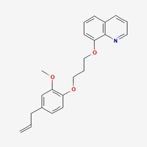 molecular formula C22H23NO3 B5118250 8-[3-(2-Methoxy-4-prop-2-enylphenoxy)propoxy]quinoline 