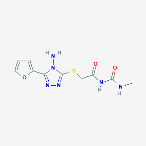 1-(2-{[4-amino-5-(furan-2-yl)-4H-1,2,4-triazol-3-yl]sulfanyl}acetyl)-3-methylurea