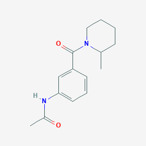 molecular formula C15H20N2O2 B5118363 N-[3-(2-methylpiperidine-1-carbonyl)phenyl]acetamide 