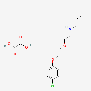 molecular formula C16H24ClNO6 B5118434 N-[2-[2-(4-chlorophenoxy)ethoxy]ethyl]butan-1-amine;oxalic acid 
