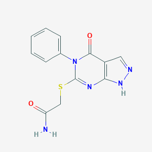 2-((4-oxo-5-phenyl-4,5-dihydro-1H-pyrazolo[3,4-d]pyrimidin-6-yl)thio)acetamide