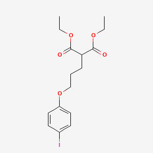 molecular formula C16H21IO5 B5118492 Diethyl 2-[3-(4-iodophenoxy)propyl]propanedioate 