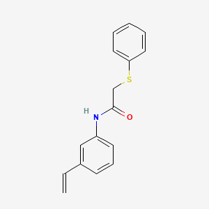 molecular formula C16H15NOS B5118562 N-(3-ethenylphenyl)-2-phenylsulfanylacetamide 