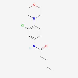 molecular formula C15H21ClN2O2 B5118590 N-(3-chloro-4-morpholin-4-ylphenyl)pentanamide 