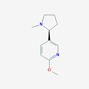 molecular formula C11H16N2O B051186 2-Methoxy-5-[(2S)-1-methylpyrrolidin-2-yl]pyridine CAS No. 224569-41-9