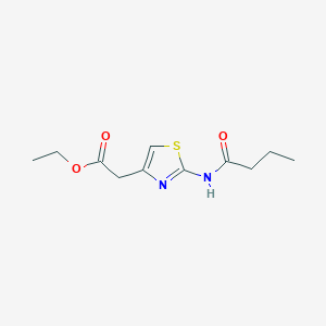 molecular formula C11H16N2O3S B5118624 ETHYL 2-(2-BUTANAMIDO-1,3-THIAZOL-4-YL)ACETATE 