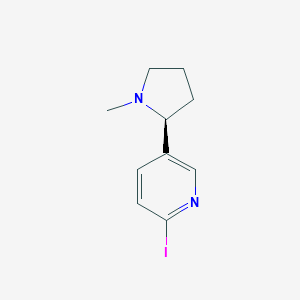 molecular formula C10H13IN2 B051187 2-iodo-5-[(2S)-1-methylpyrrolidin-2-yl]pyridine CAS No. 853737-18-5