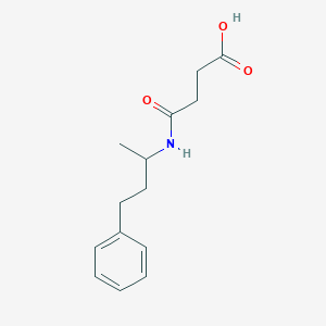 molecular formula C14H19NO3 B511872 4-Oxo-4-[(4-phenylbutan-2-yl)amino]butanoic acid CAS No. 696631-25-1