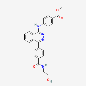molecular formula C25H22N4O4 B5118746 Methyl 4-[(4-{4-[(2-hydroxyethyl)carbamoyl]phenyl}phthalazin-1-yl)amino]benzoate 