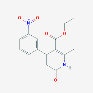molecular formula C15H16N2O5 B5118789 Ethyl 2-methyl-4-(3-nitrophenyl)-6-oxo-1,4,5,6-tetrahydropyridine-3-carboxylate CAS No. 176383-20-3
