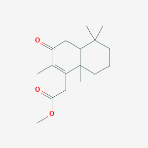 molecular formula C17H26O3 B5118868 methyl 2-(2,5,5,8a-tetramethyl-3-oxo-4a,6,7,8-tetrahydro-4H-naphthalen-1-yl)acetate 