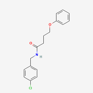 molecular formula C17H18ClNO2 B5118869 N-[(4-chlorophenyl)methyl]-4-phenoxybutanamide 