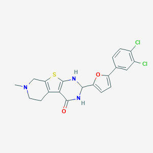 2-[5-(3,4-dichlorophenyl)-2-furyl]-7-methyl-2,3,5,6,7,8-hexahydropyrido[4',3':4,5]thieno[2,3-d]pyrimidin-4(1H)-one