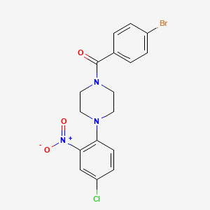 B5118969 1-(4-bromobenzoyl)-4-(4-chloro-2-nitrophenyl)piperazine CAS No. 5670-47-3